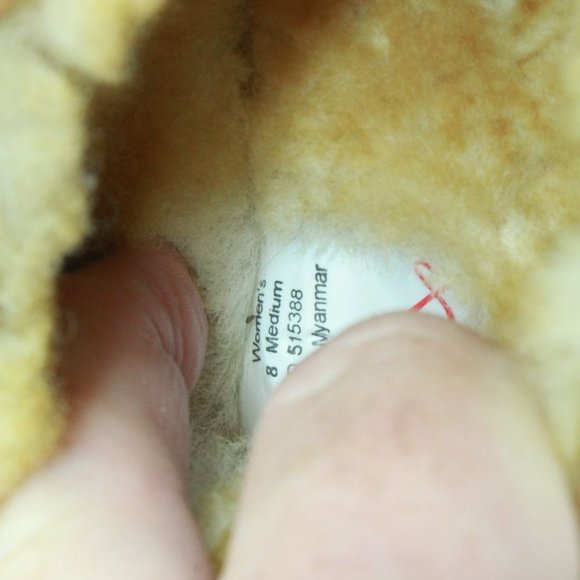 LL Bean Brown Suede Wicked Good Shearling Lined Slipper Ankle Boot Size 8 M - Picture 8 of 9